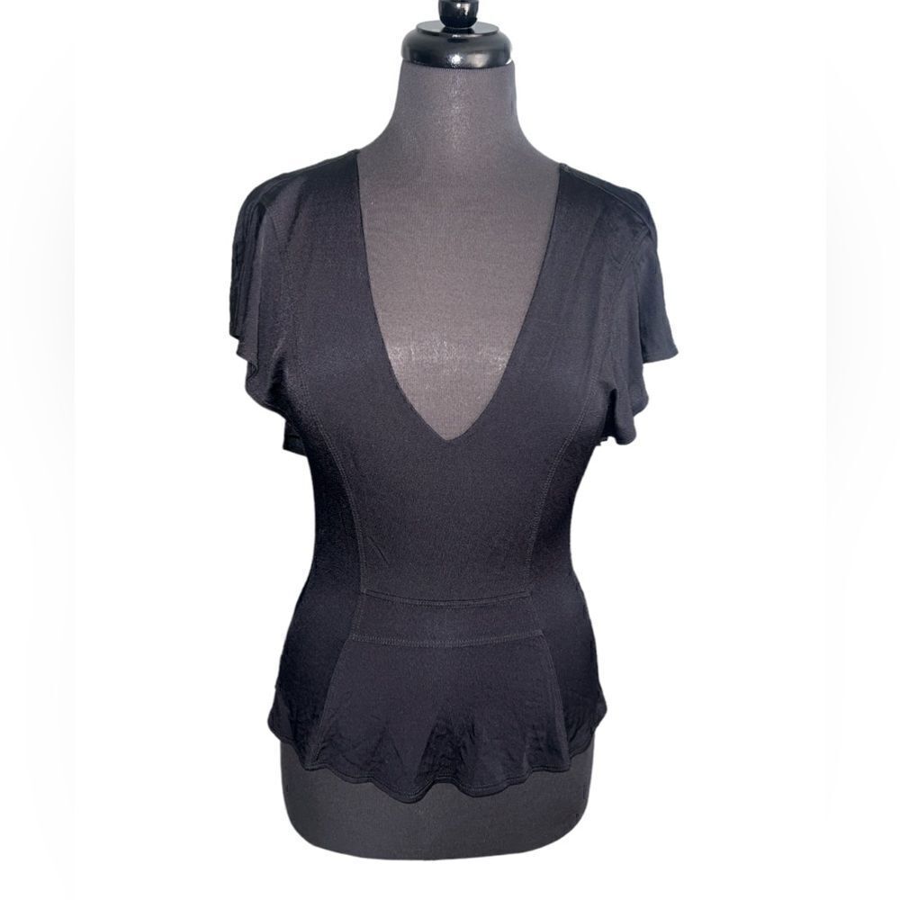 🐘 Tildon Black Open Back Top